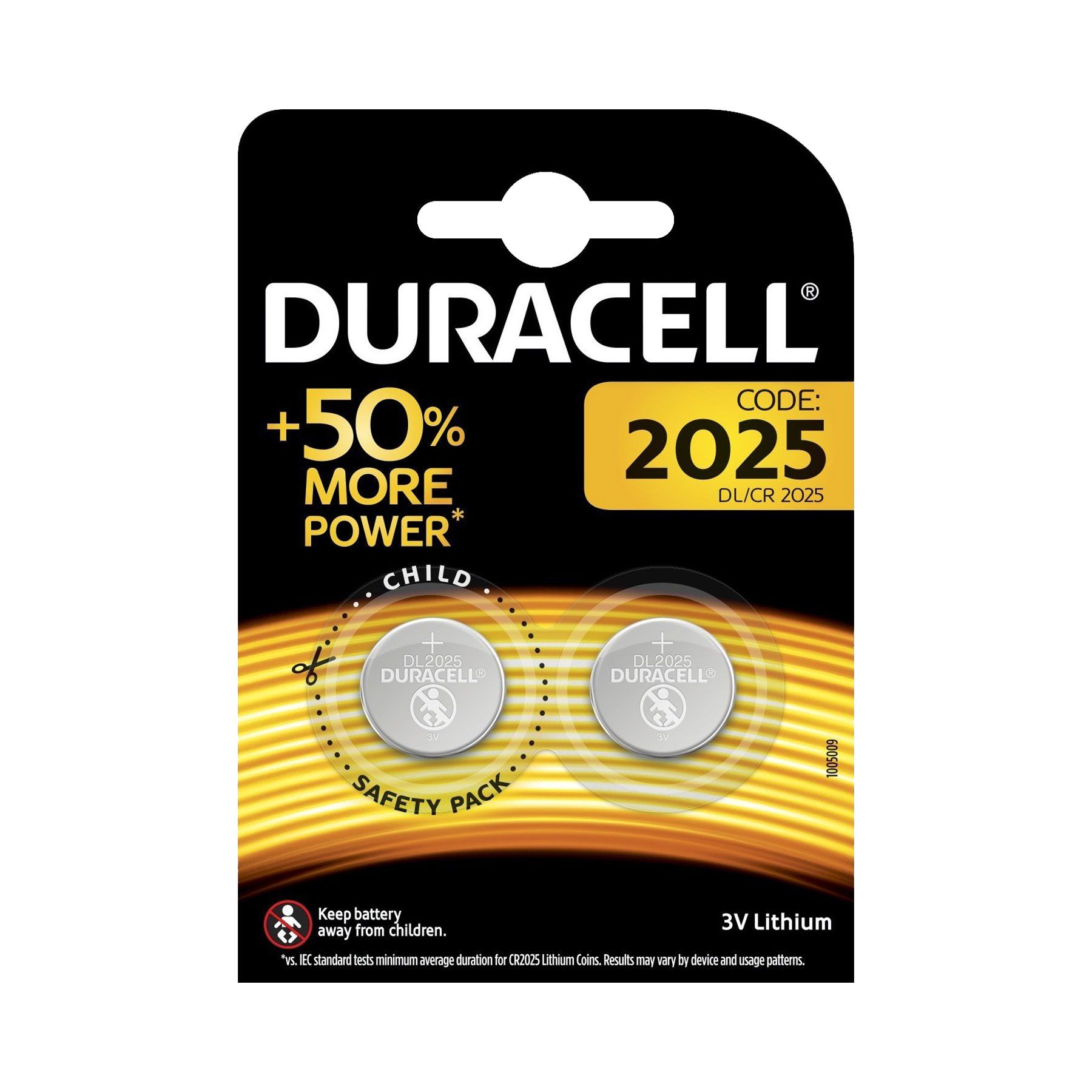 Купить Батарейка DURACELL CR2025 3V 2шт.