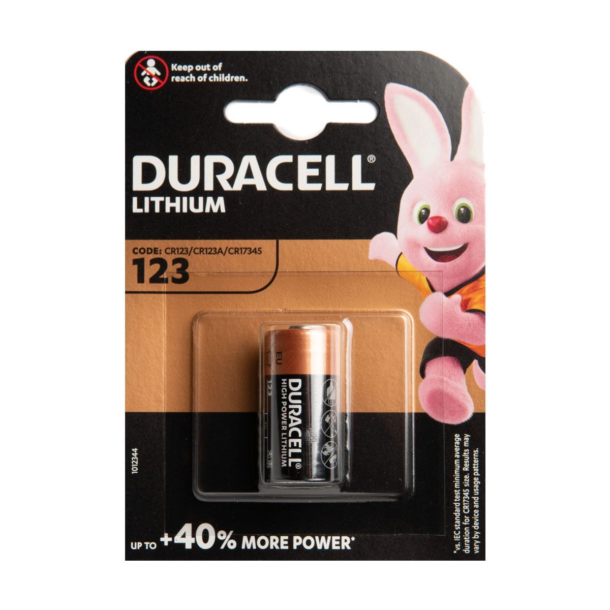 Купить DURACELL CR123A 3V 1шт.