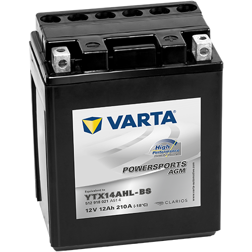 Купить VARTA Powersports AGM High Performance 12Ач 210А (YTX14AHL-BS)