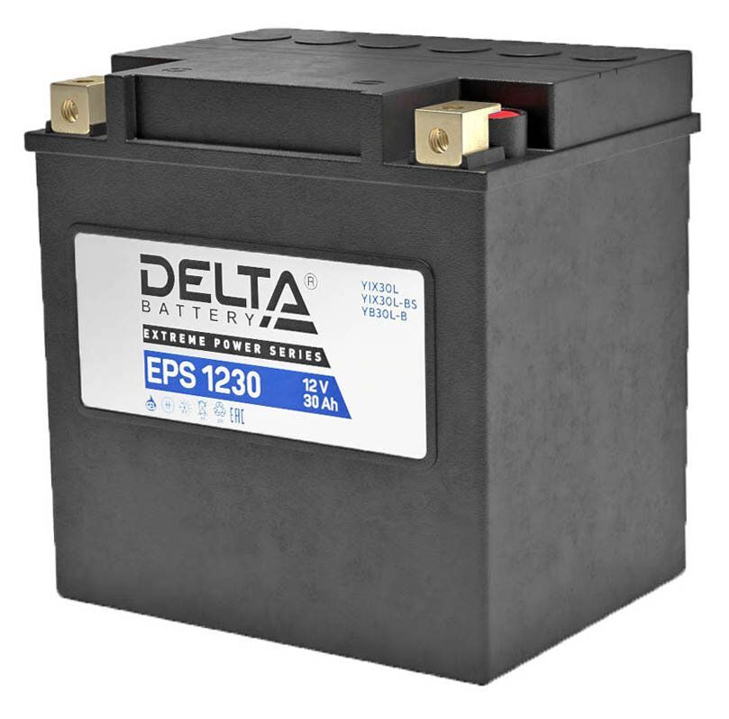 Купить DELTA EPS 1230 30Ач 450A  (YTX30L-B, YTX30HL-BS, YTX30L)