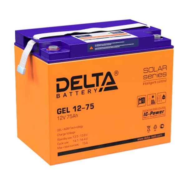 Купить DELTA GEL 12-75 (12V 75Ah)