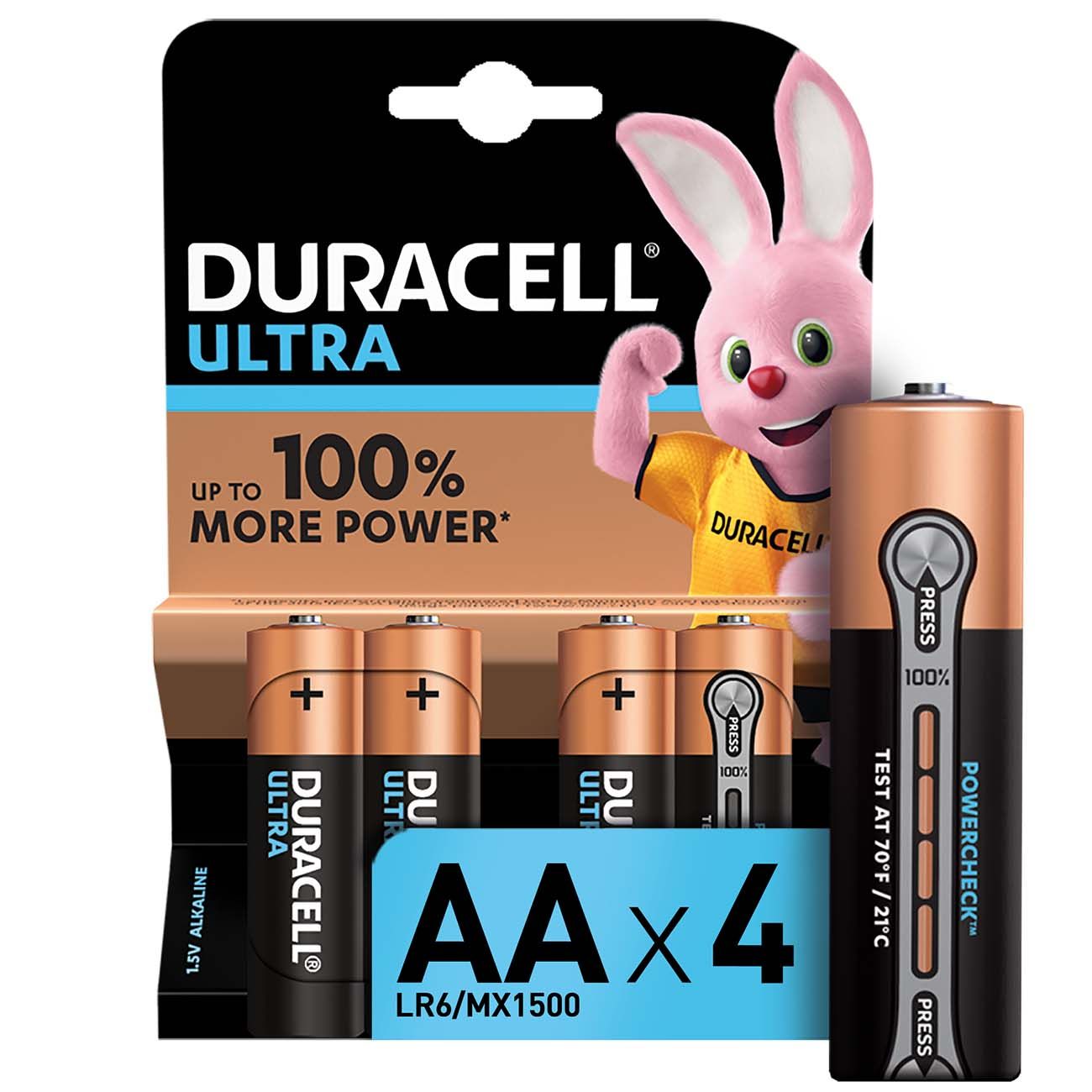 Купить Батарейки DURACELL ULTRA LR6  MX1500 1.5V SIZE:AA Комплект 4шт.