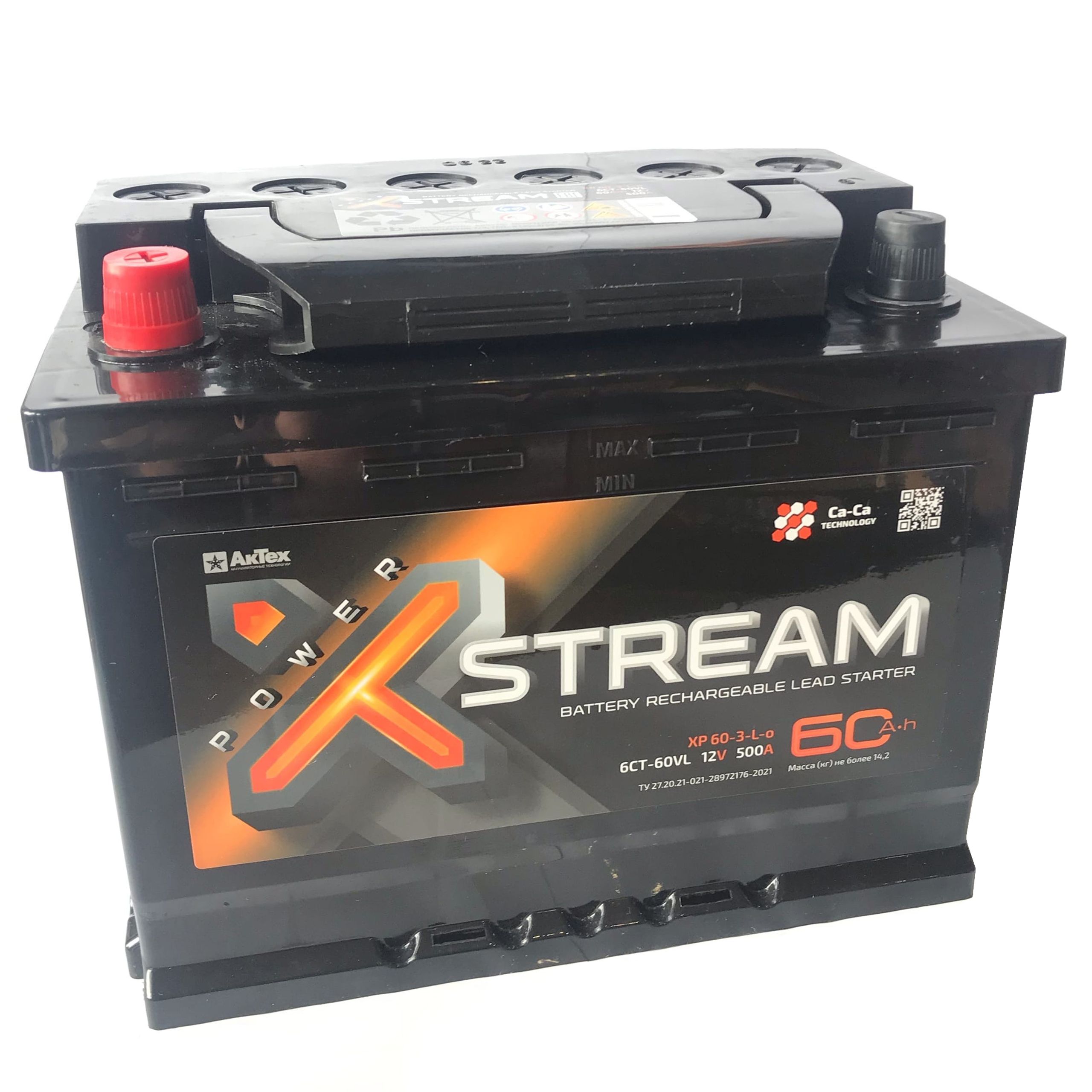 Купить X-STREAM 6СТ-60 (П.П.) 500А Купить X-STREAM 6СТ-60 (П.П.) 500А