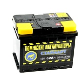 Купить Тюменские аккумуляторы Стандарт 6СТ-62 (О.П.) 550А