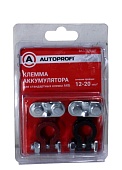 Купить Клемма АКБ "AUTOPROFI" с зажимом в блистере (2шт) Купить Клемма АКБ "AUTOPROFI" с зажимом в блистере (2шт)
